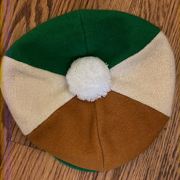 Exquisite tri-color wool tam made in Ireland by hats of Ireland CASTLEBAR - Picture 3 of 10